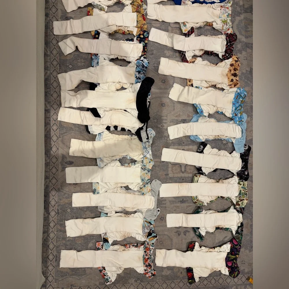 Smart bottoms Cloth Diaper Bundle 29 AIO + Wet Bags + 4 Pull On Diapers